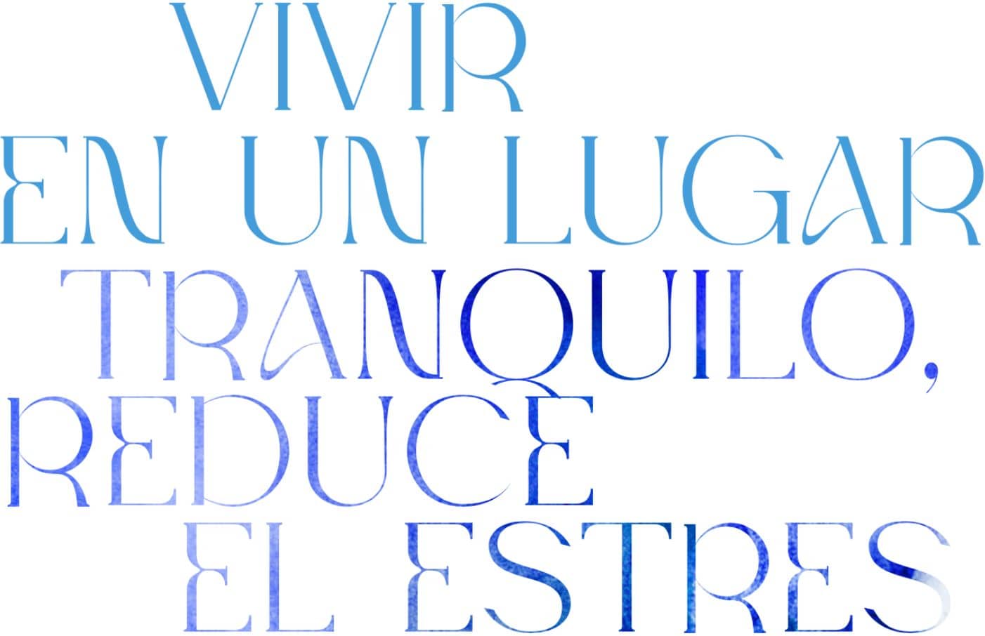 Vivir en un lugar tranquilo, reduce el estrés